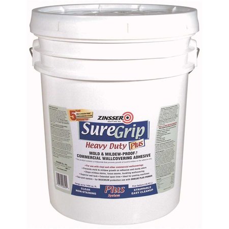 ZINSSER SureGrip 5 gal. Clear Heavy Duty Plus Mold & Mildew-Proof Commercial Wallcovering Adhesive 2850
